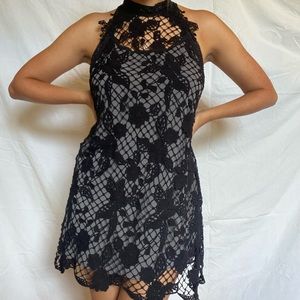 Black Lace Free People Dress